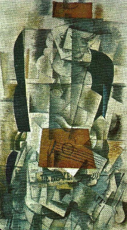 georges braque flicka med gitarr